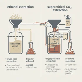 Ethanol vs CO2 extraction comparison
